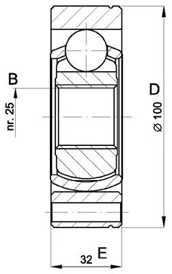 OPEN PARTS cvj539920 -  Шарнирный комплект, приводной вал